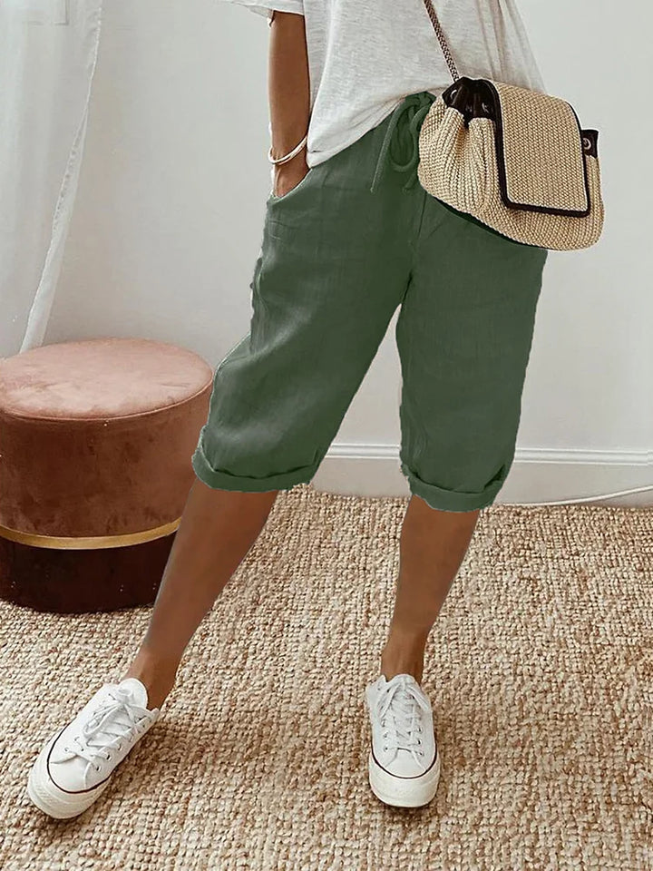 Cotton Linen Women's Shorts