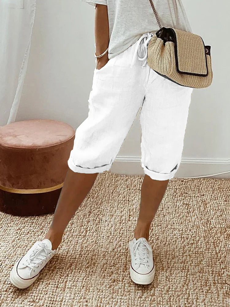 Cotton Linen Women's Shorts