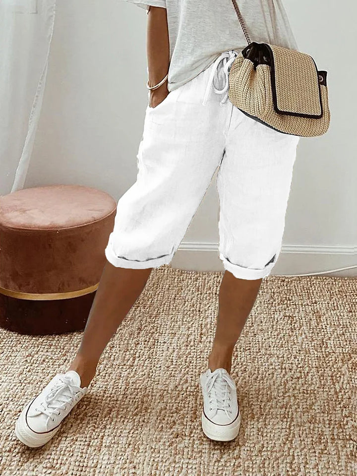 Cotton Linen Women's Shorts