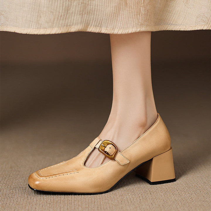 Viera Genuine Leather Heels