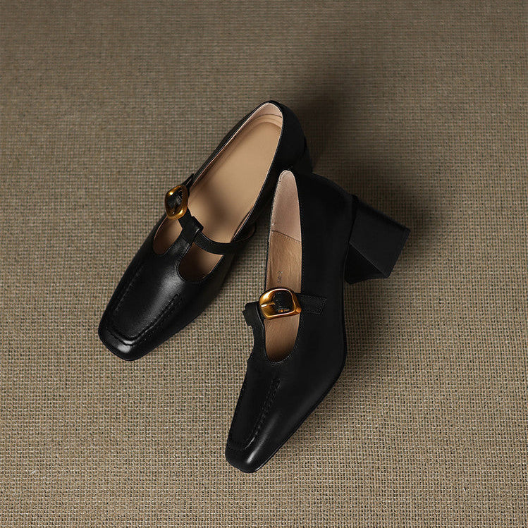 Viera Genuine Leather Heels