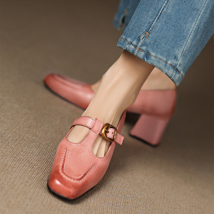 Viera Genuine Leather Heels