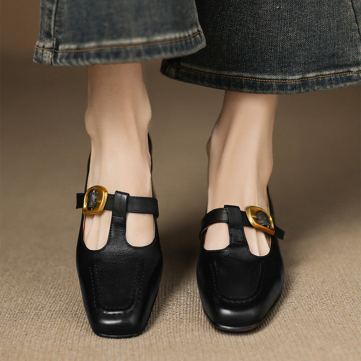 Viera Genuine Leather Heels