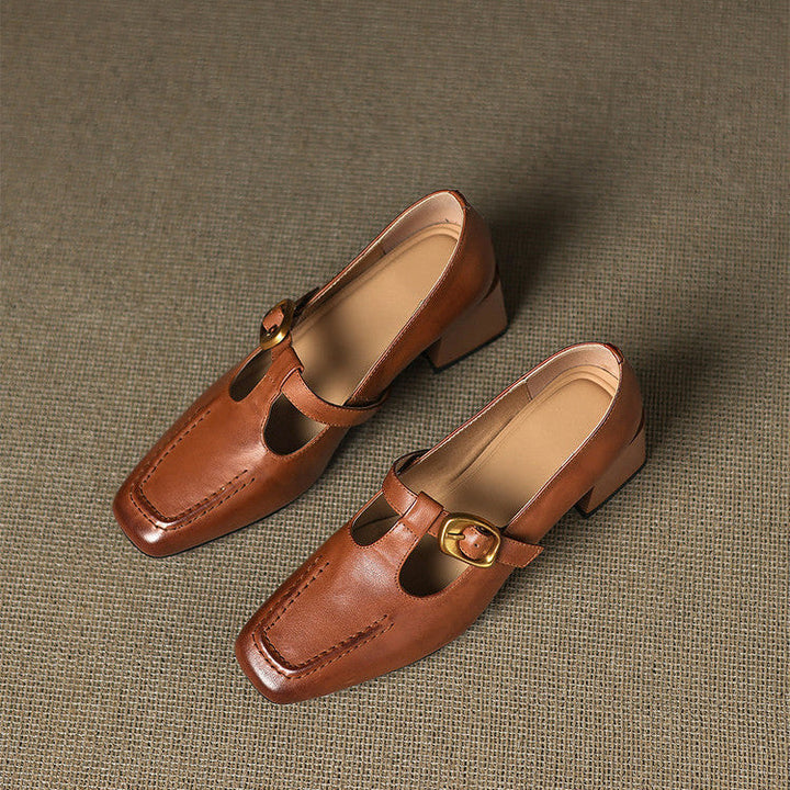 Viera Genuine Leather Heels