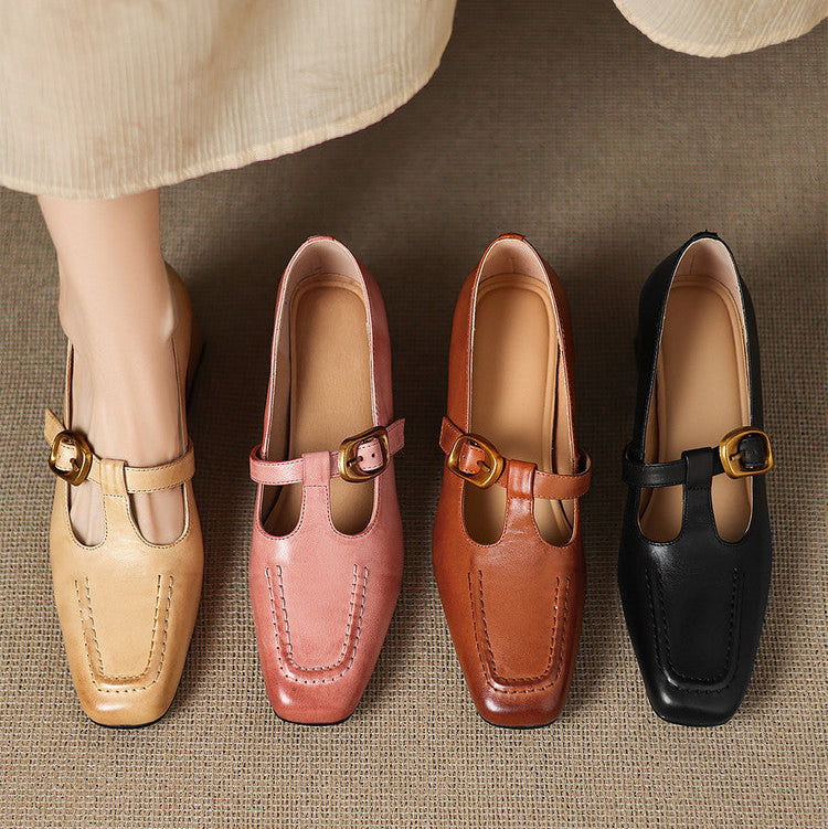 Viera Genuine Leather Heels