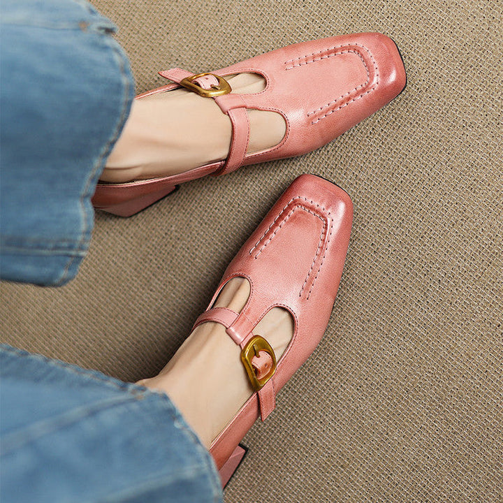 Viera Genuine Leather Heels