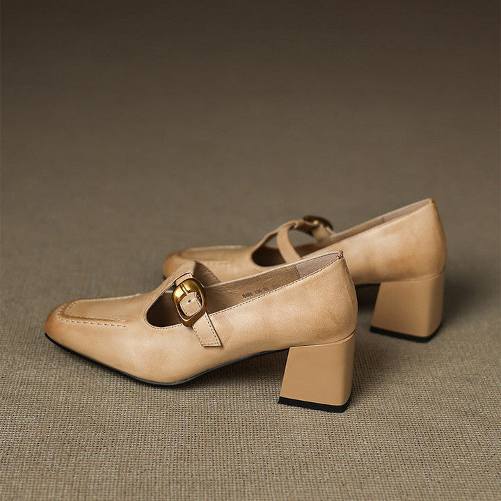 Viera Genuine Leather Heels