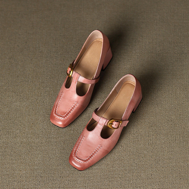 Viera Genuine Leather Heels