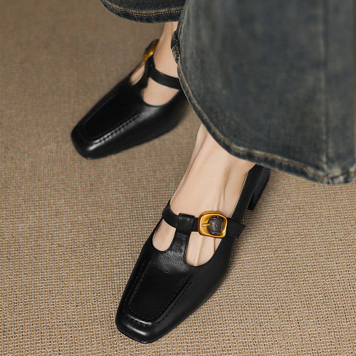 Viera Genuine Leather Heels