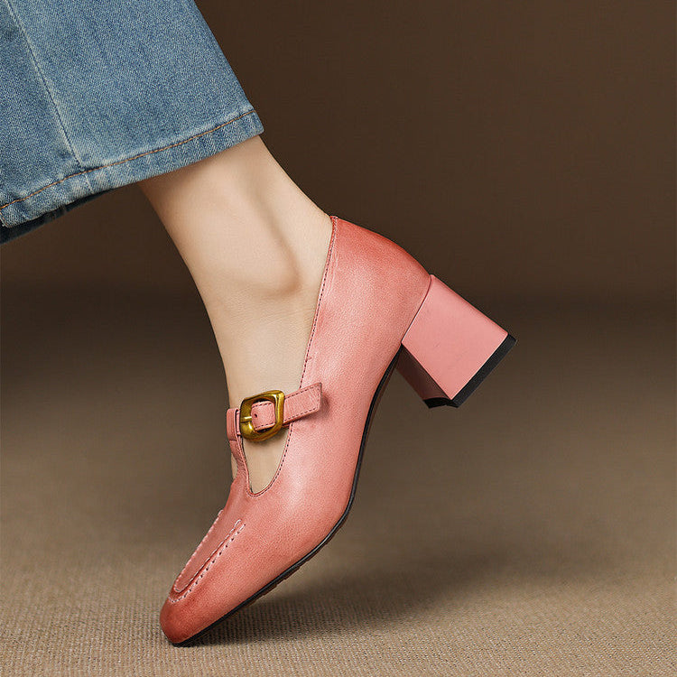 Viera Genuine Leather Heels