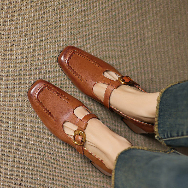 Viera Genuine Leather Heels