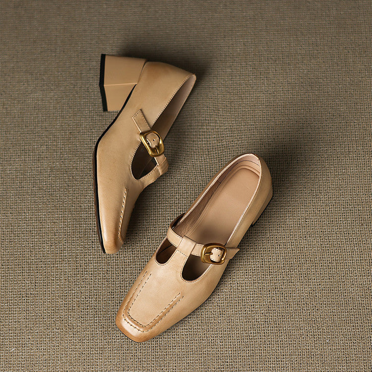 Viera Genuine Leather Heels
