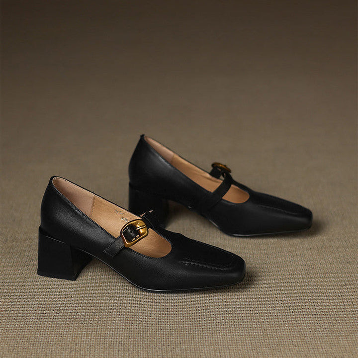 Viera Genuine Leather Heels