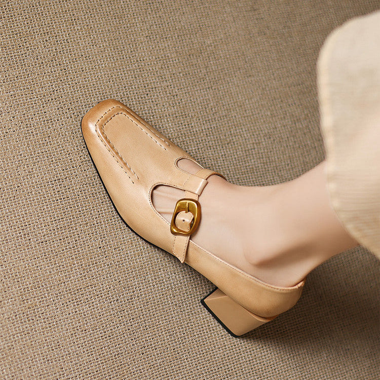 Viera Genuine Leather Heels