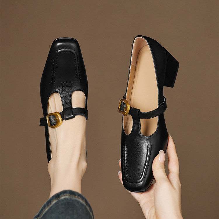 Viera Genuine Leather Heels