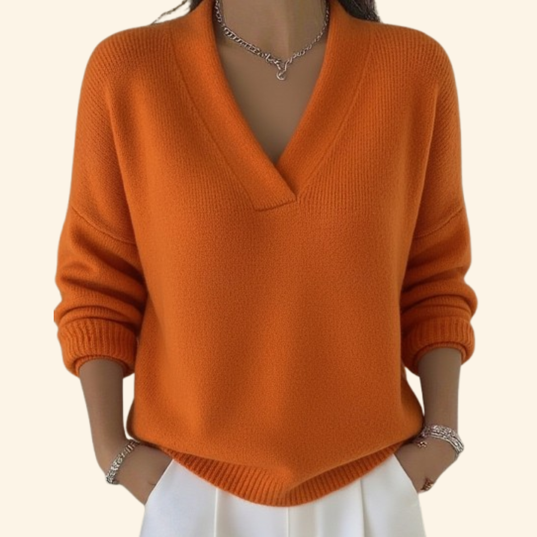 Sonia | Relaxed V-Neck Sweater