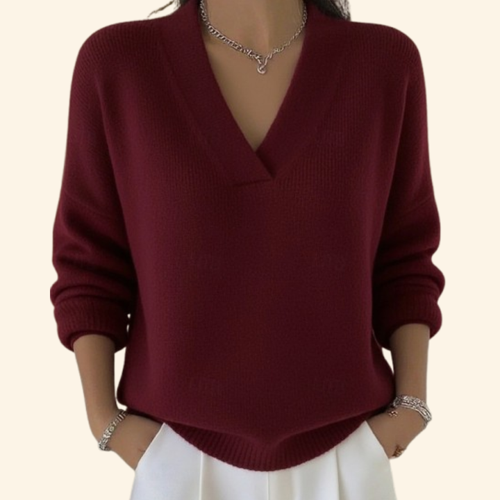 Sonia | Relaxed V-Neck Sweater