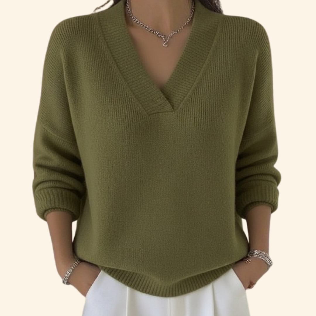 Sonia | Relaxed V-Neck Sweater