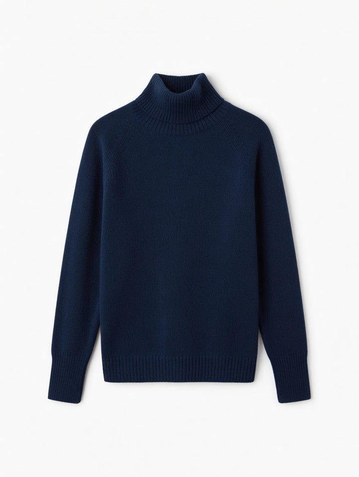Brit & Boho™ I Nikki's Long Sleeve Turtleneck Knit Blouse