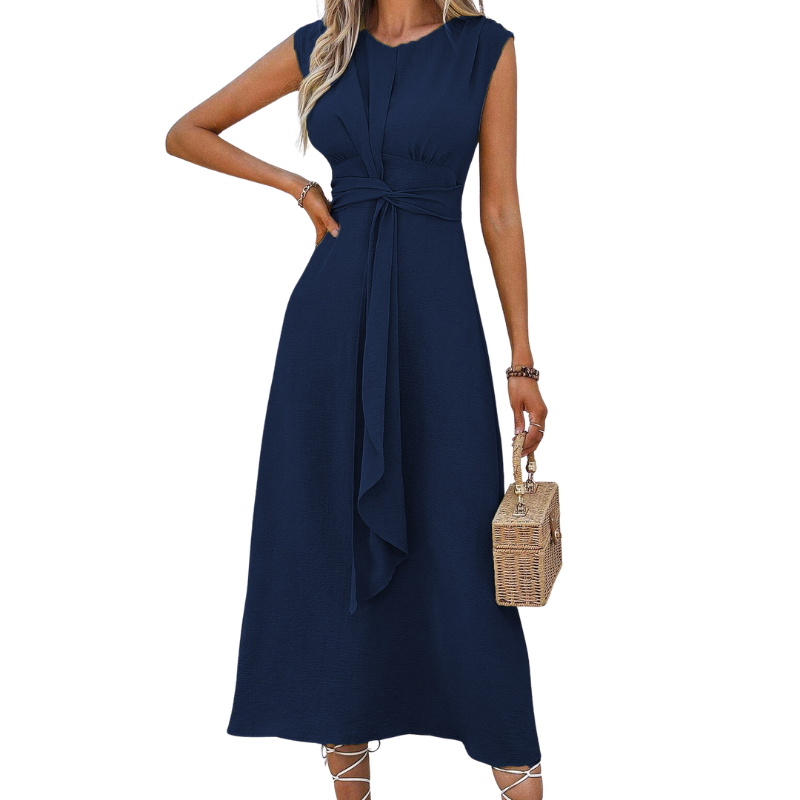 ROBBYN™ - Trendy Waist-Tie Sleeveless Dress