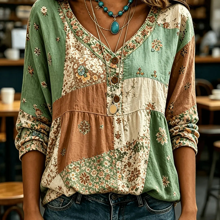 Andrea™ Casual Button-Up Blouse