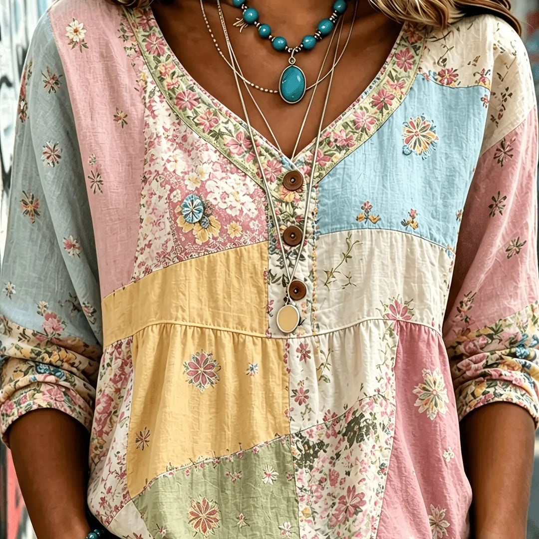 Andrea™ Casual Button-Up Blouse