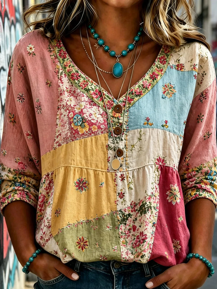 Andrea™ Casual Button-Up Blouse