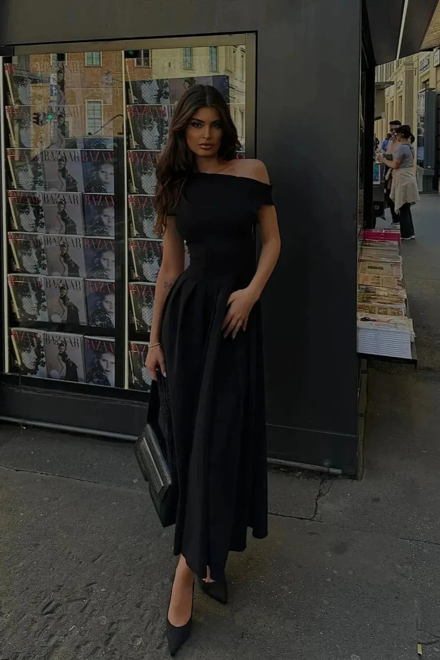 Brit & Boho™️ Ella  | Elegant Pleated Long Dress Brit & Boho | Fashion & Boutique