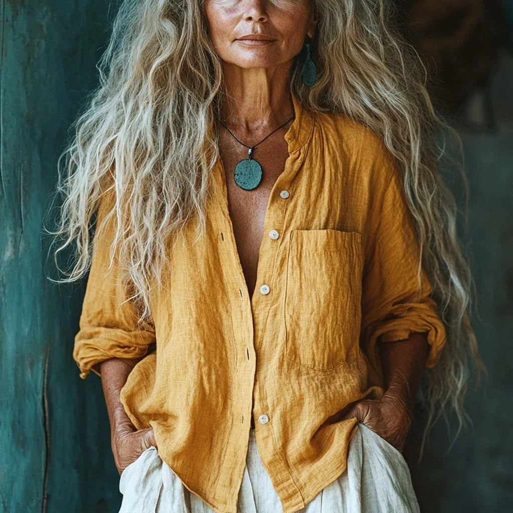 Anne™ Button-Up Blouse