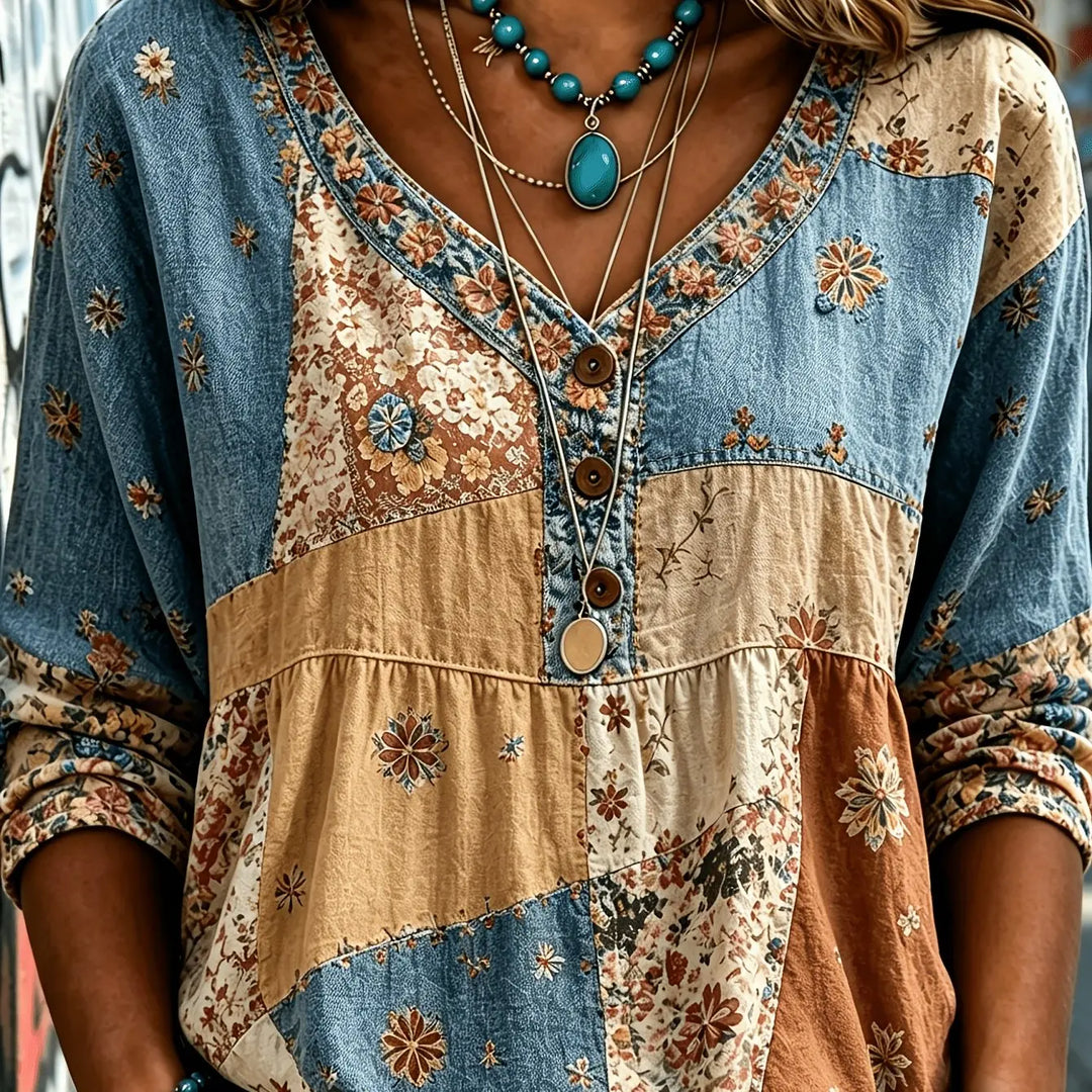 Andrea™ Casual Button-Up Blouse