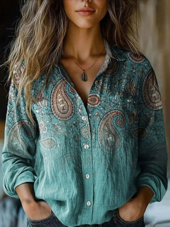 Martha™️ Button-Up Blouse