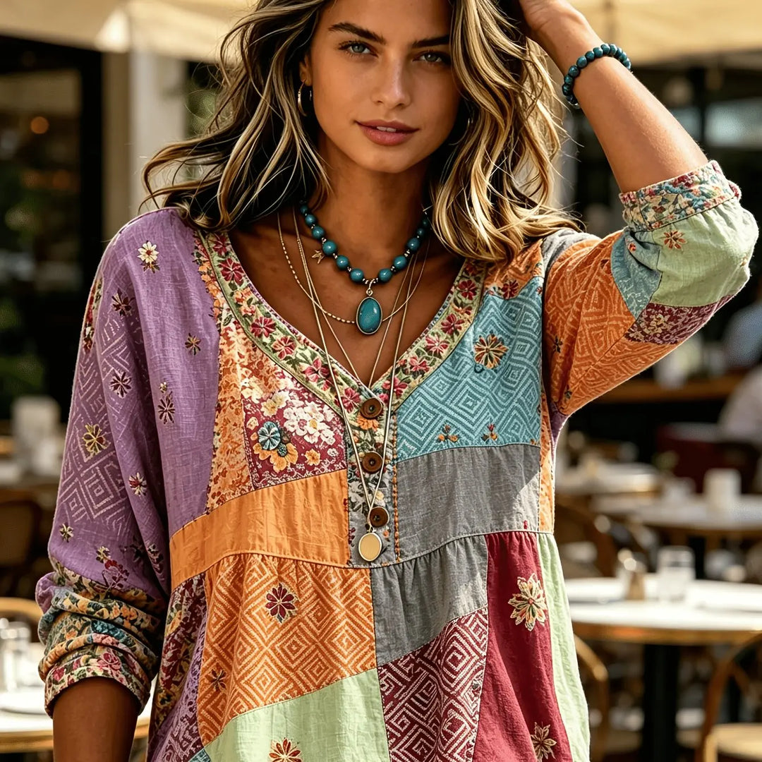 Andrea™ Casual Button-Up Blouse