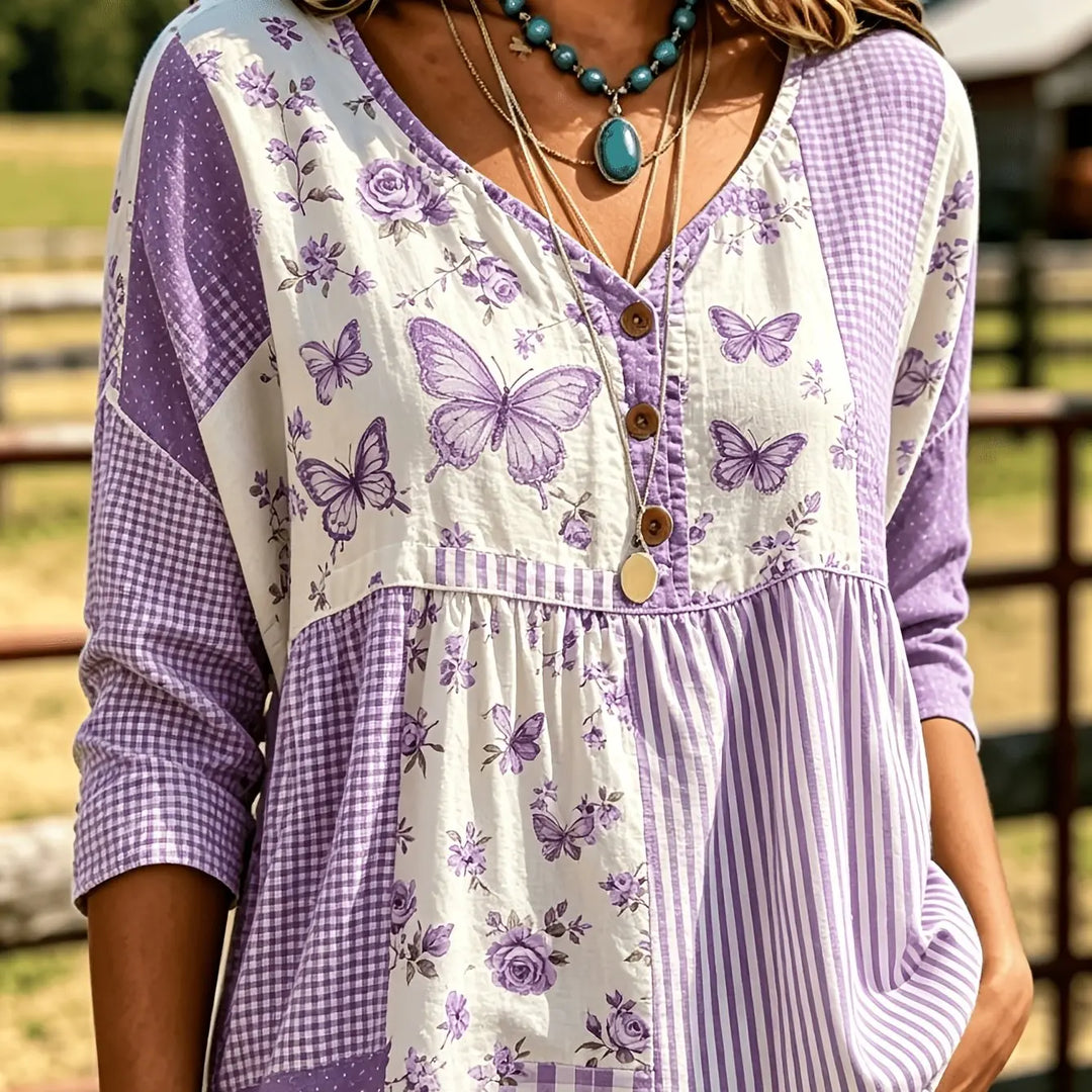 Andrea™ Casual Button-Up Blouse