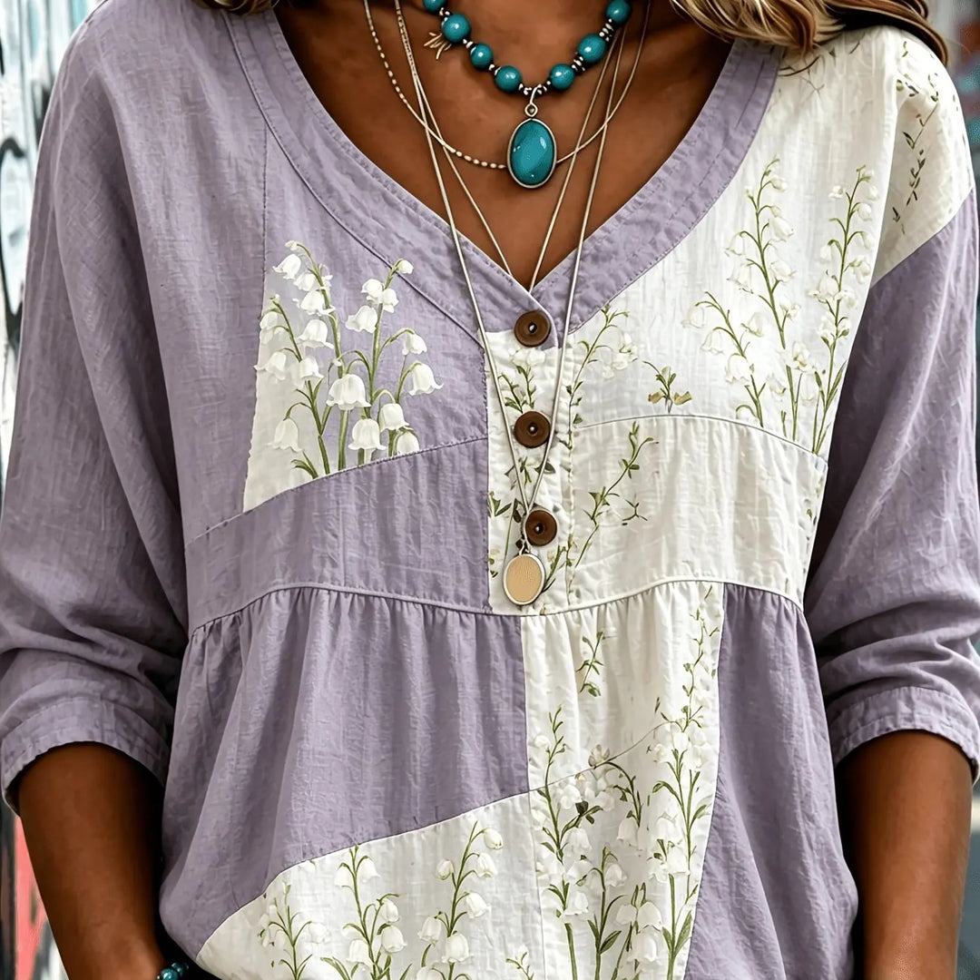 Andrea™ Casual Button-Up Blouse