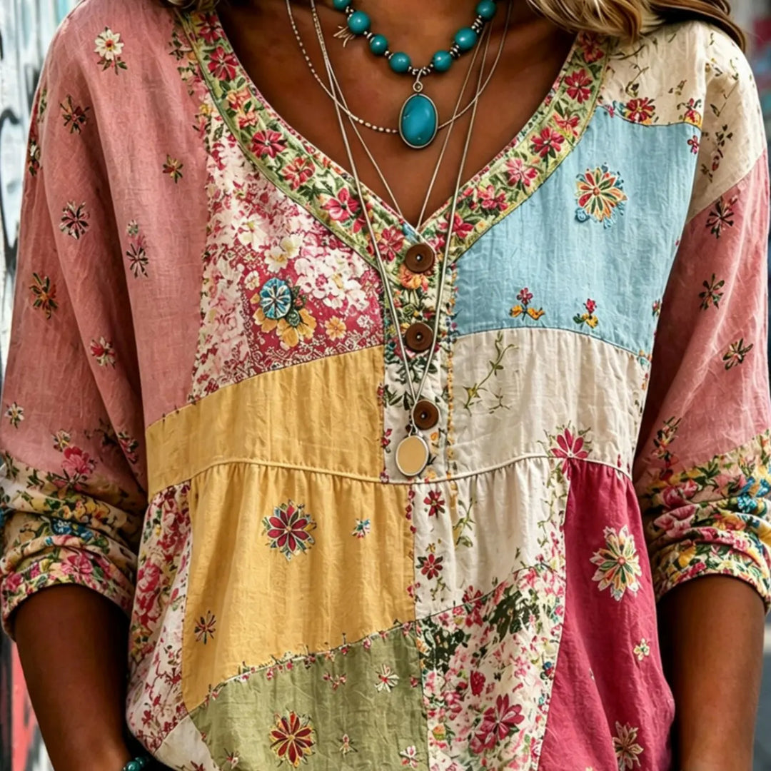 Andrea™ Casual Button-Up Blouse