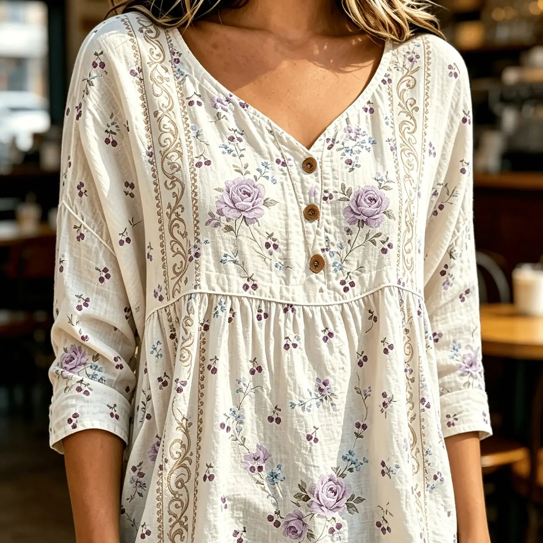 Andrea™ Casual Button-Up Blouse
