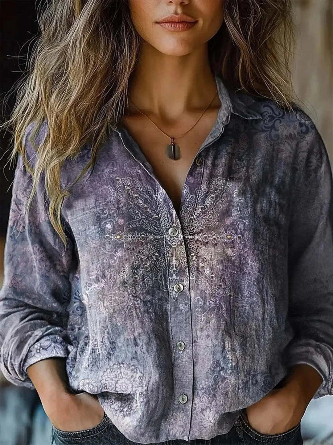 Martha™️ Button-Up Blouse