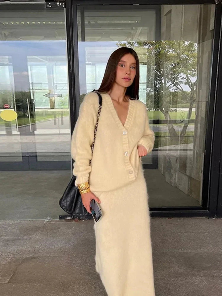 Brit & Boho™️ Aria I Neck Cardigan Sweater Brit & Boho | Fashion & Boutique