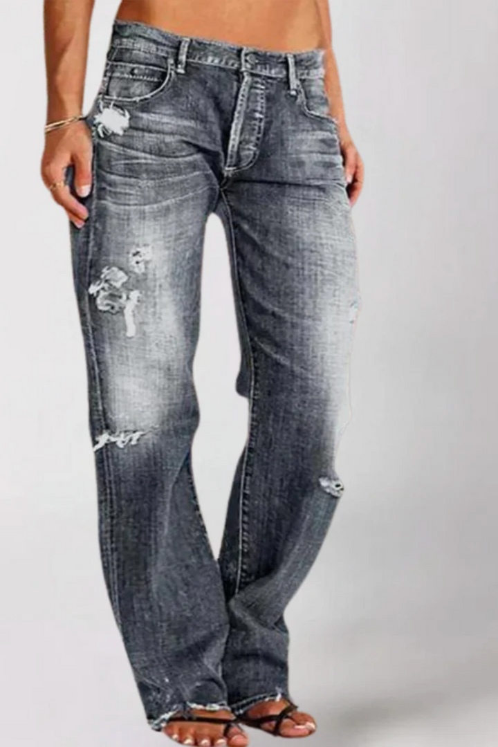 Brit & Boho™️ | Alicia Loose Wide-Leg Denim Jeans Brit & Boho | Fashion & Boutique