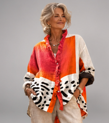 Sanelle™ Relaxed Print Blouse