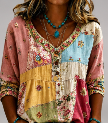 Andrea™ Casual Button-Up Blouse