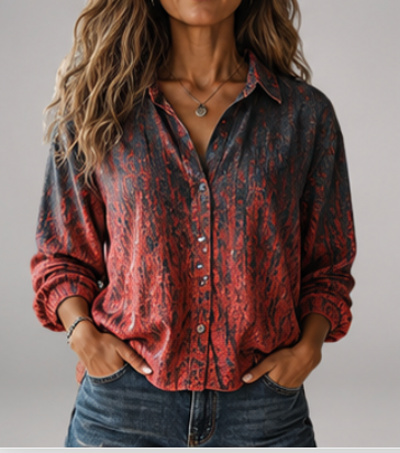 Martha™️ Button-Up Blouse