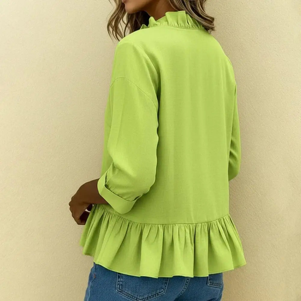 Maria™ Ruffle Collar Blouse