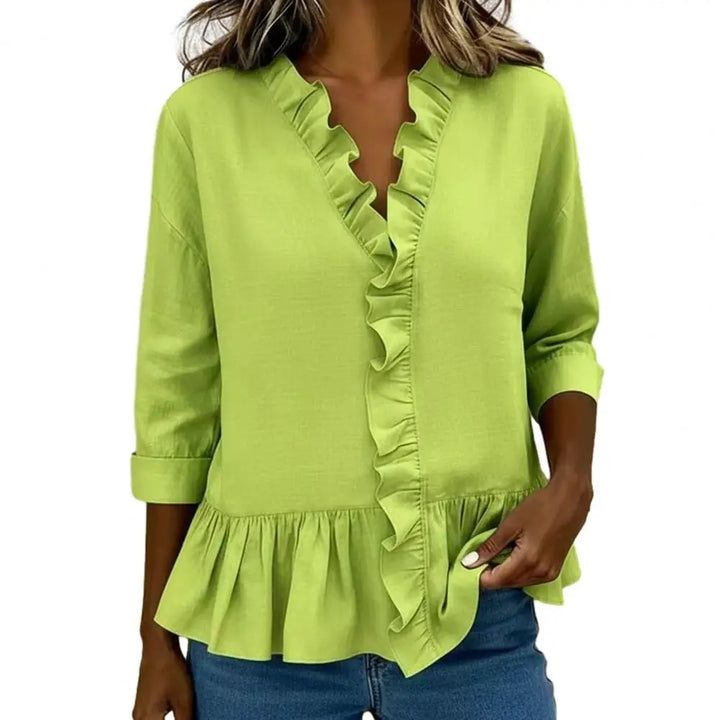 Maria™ Ruffle Collar Blouse