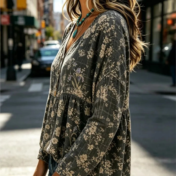 Odile™ Casual Button-Up Blouse