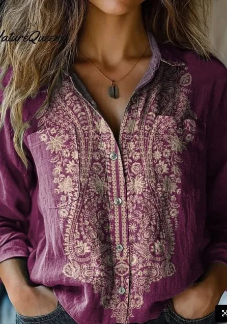 Anne™ Button-Up Blouse
