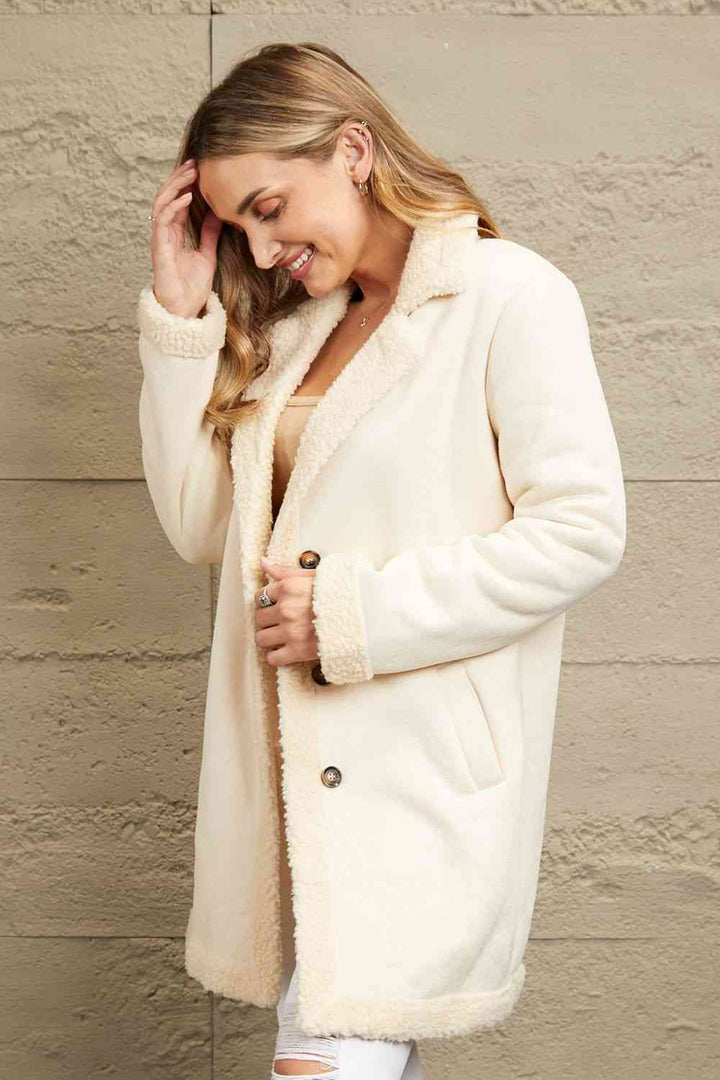 Brit & Boho™ | Willow Trim Solid Coat Brit & Boho | Fashion & Boutique