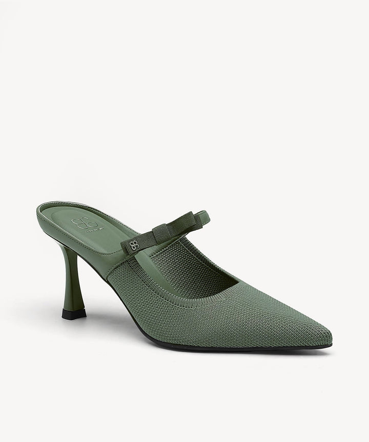 Brittanny Pointed Toe Heeled Mule