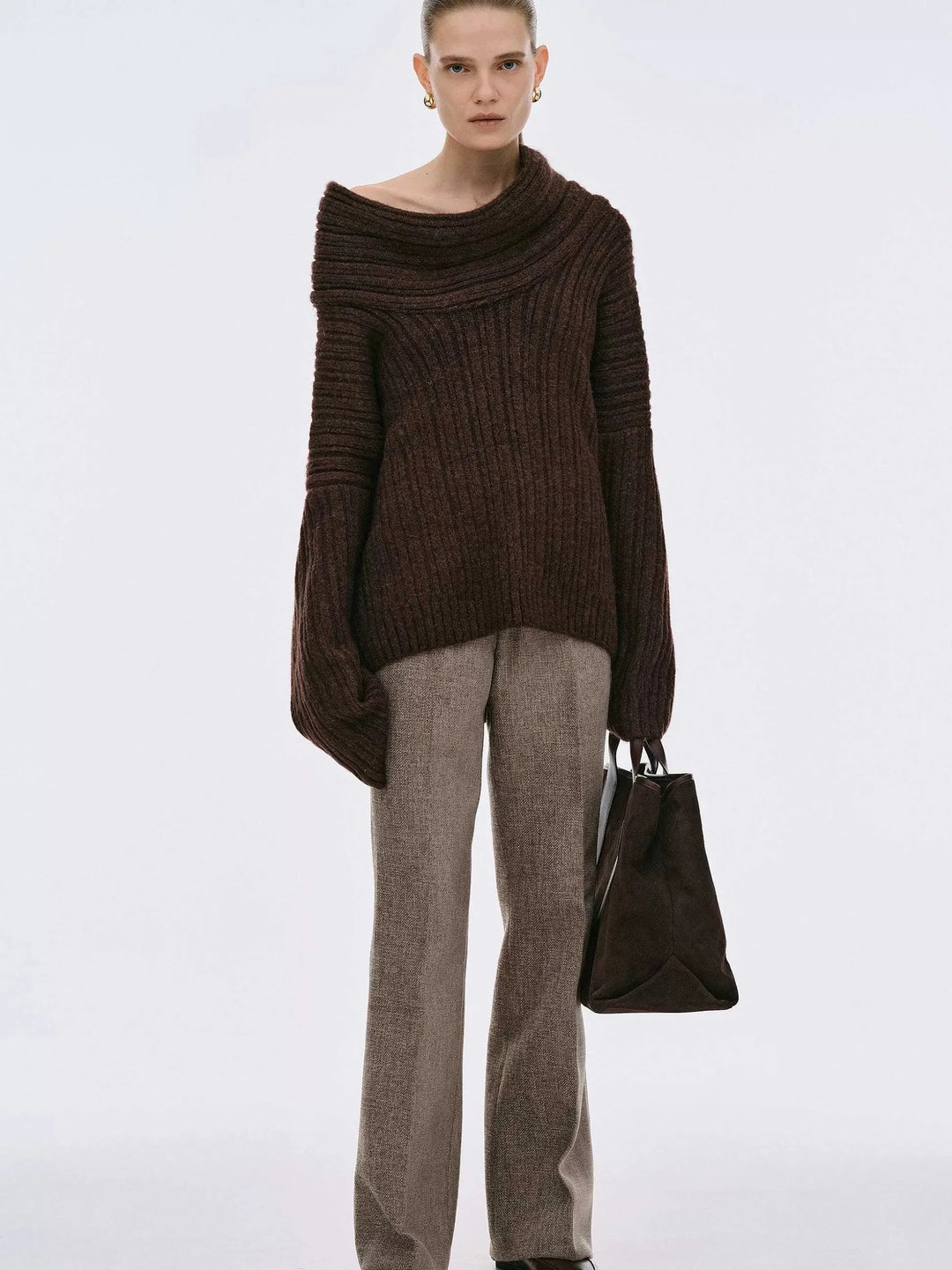 Brit & Boho™ I Becca Oversized High Roll Knit Pullover Brit & Boho | Fashion & Boutique