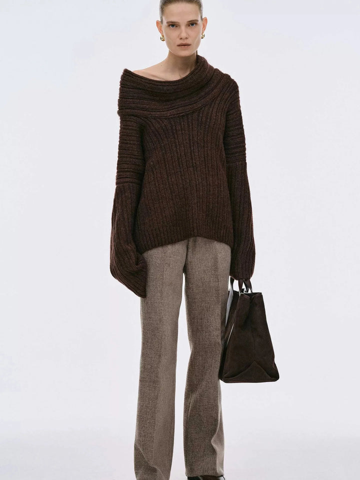 Brit & Boho™ I Becca Oversized High Roll Knit Pullover Brit & Boho | Fashion & Boutique